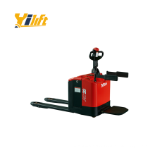 stand on 2000kg battery operated pallet truck in promotion